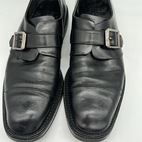 Salvatore Ferragamo 10 1/2 leather monkstrap beautiful condition - Picture 2 of 7